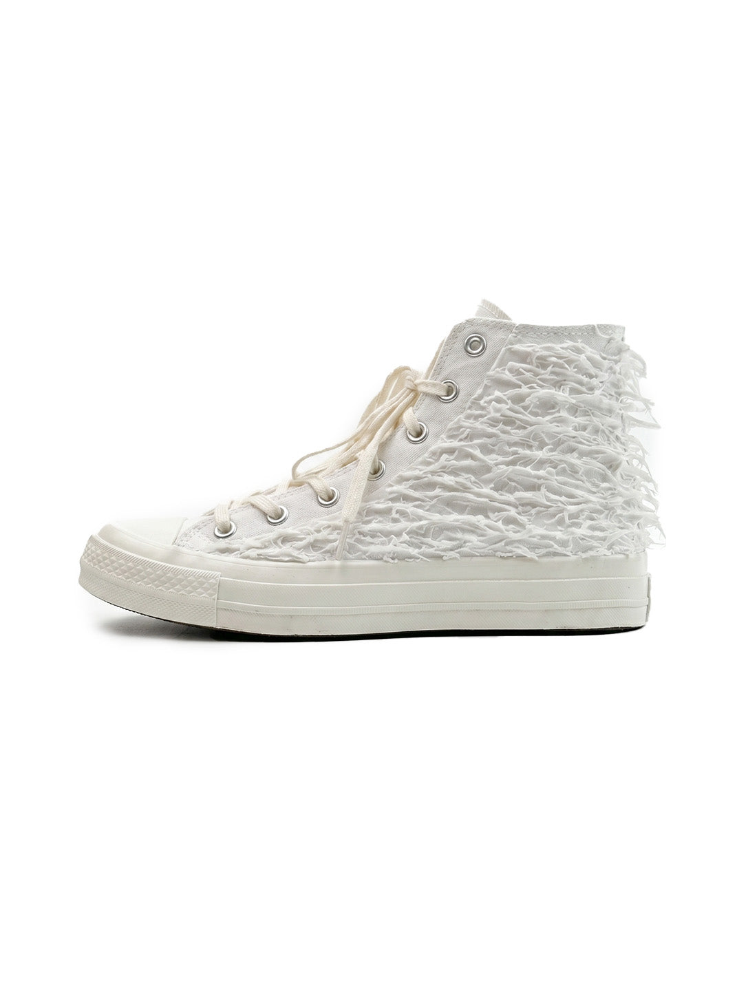 Silicone-Relief Platform High-Top Sneakers - Skipkicks