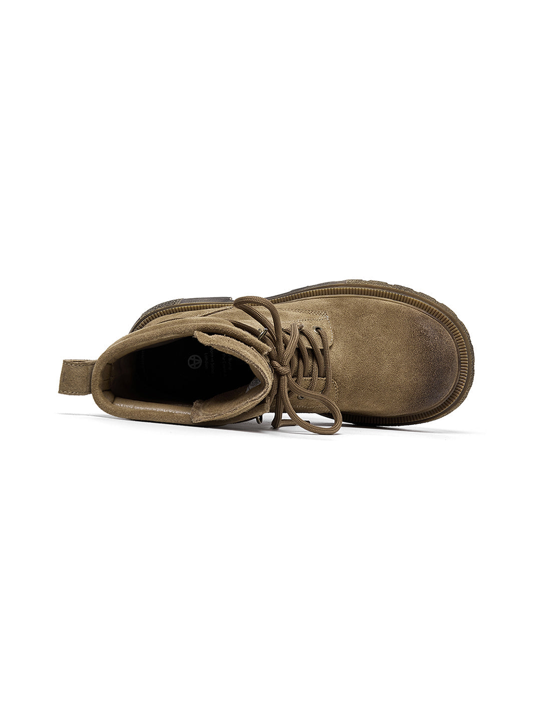 Brown Distressed Platform Combat Boots - Skipkicks