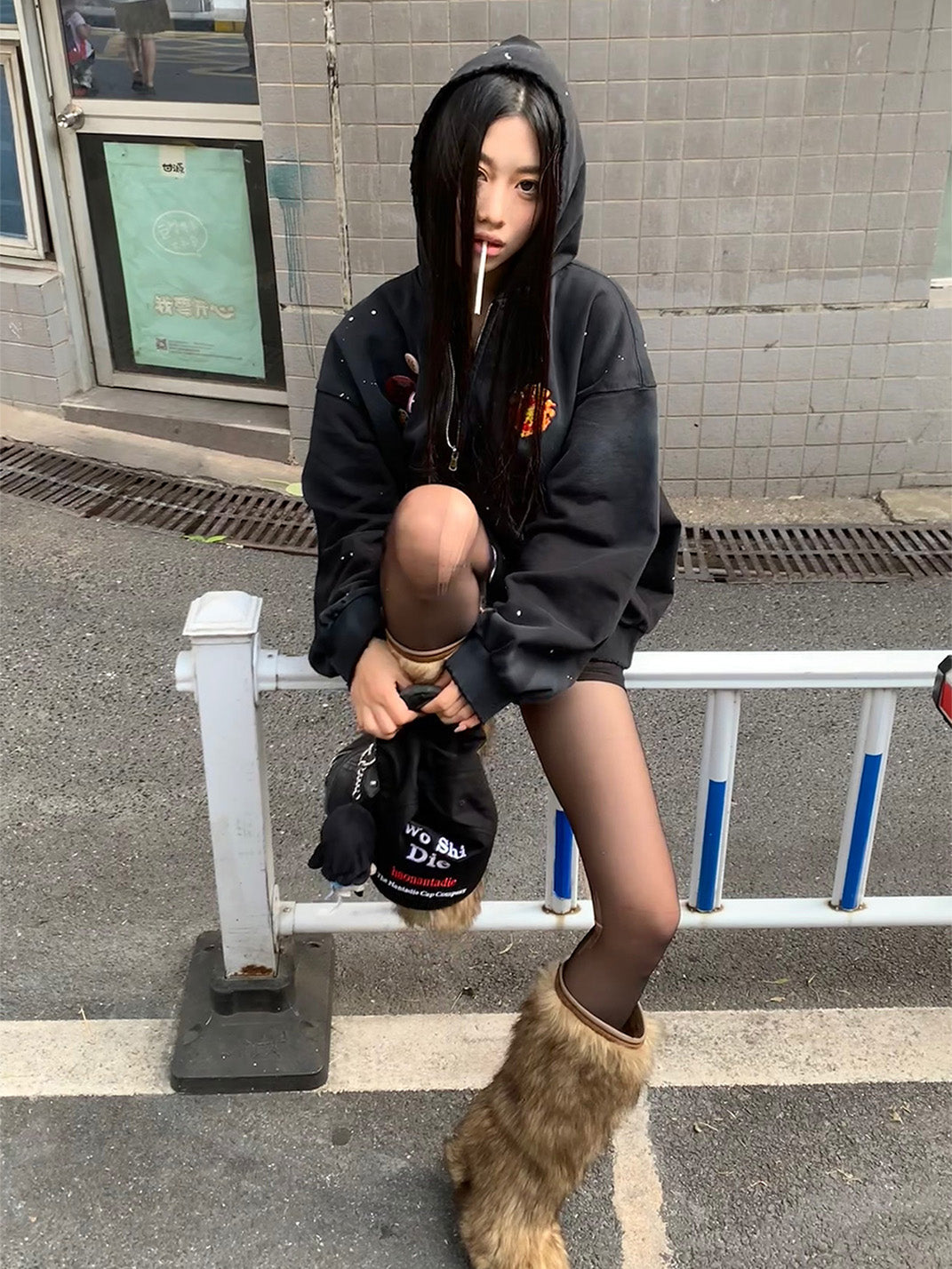 Brown Faux-Fur Knee-High Boots - Skipkicks