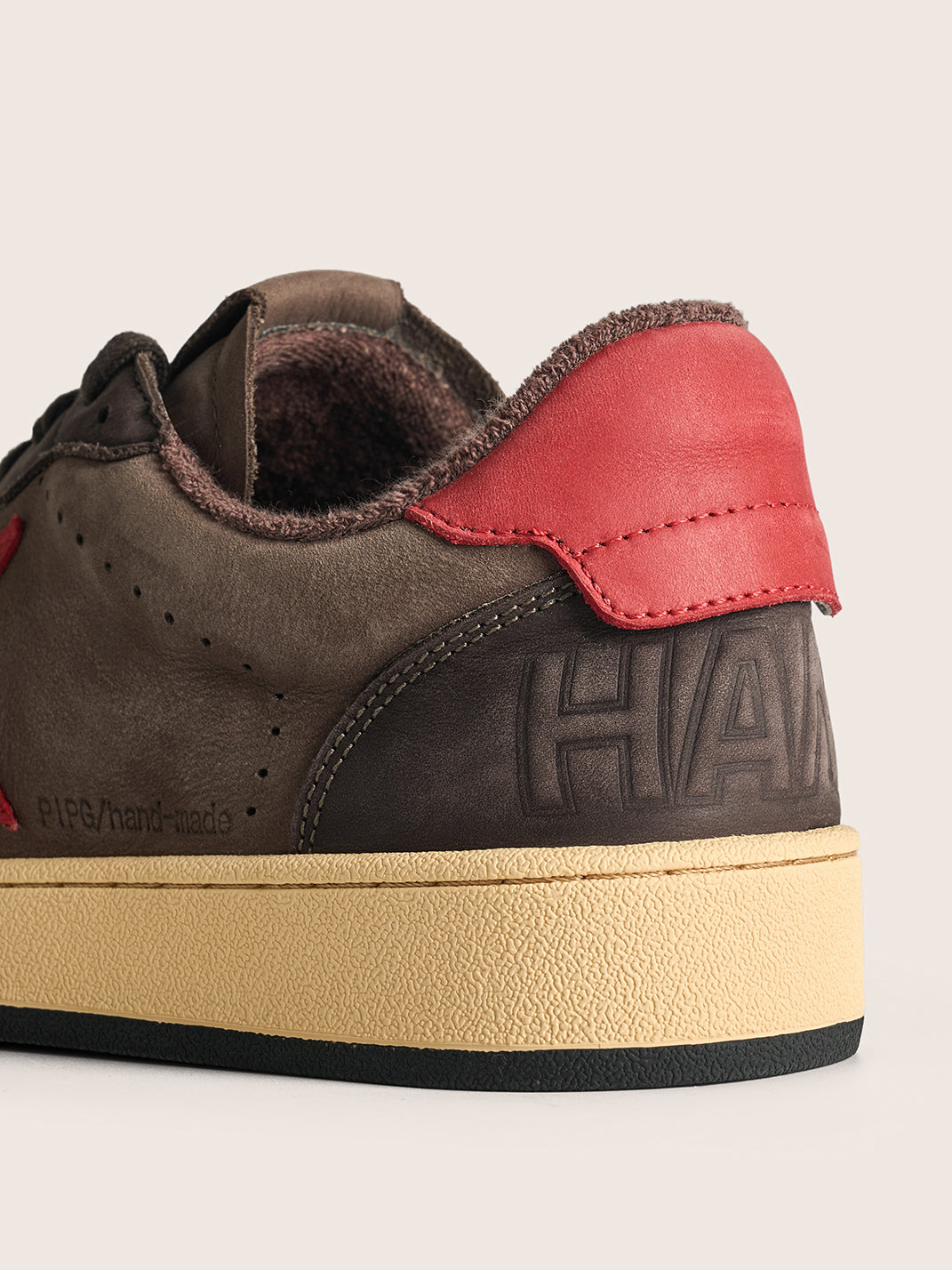 Brown Star Panel Retro Low-Top Sneakers - Skipkicks
