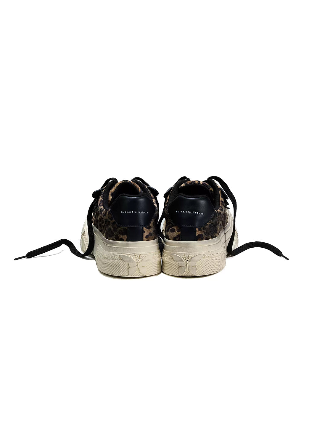Leopard Distressed Platform Canvas Sneakers - Skipkicks