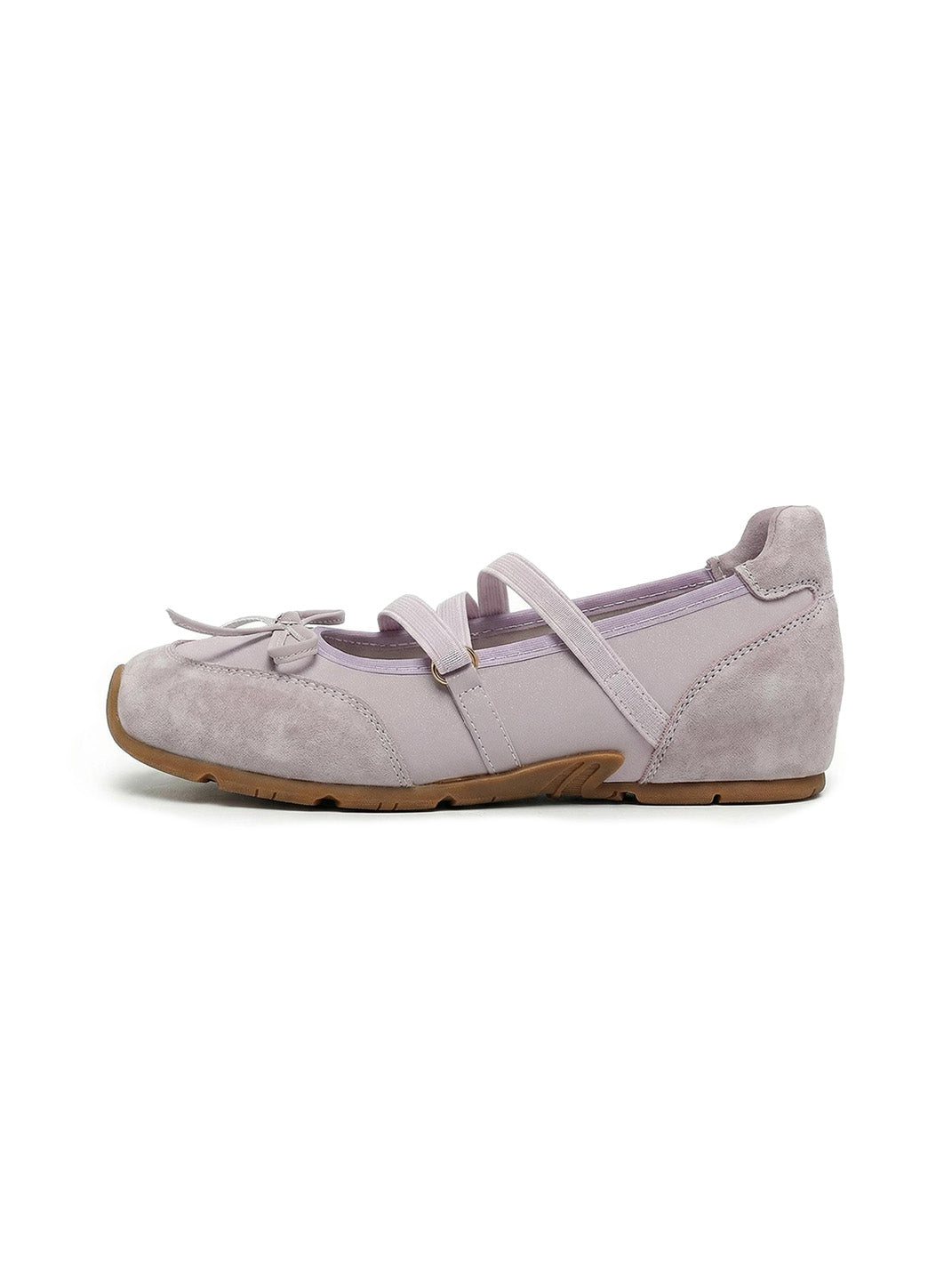 Sheer Mesh-Strap Mary Jane Ballet Flats - Skipkicks