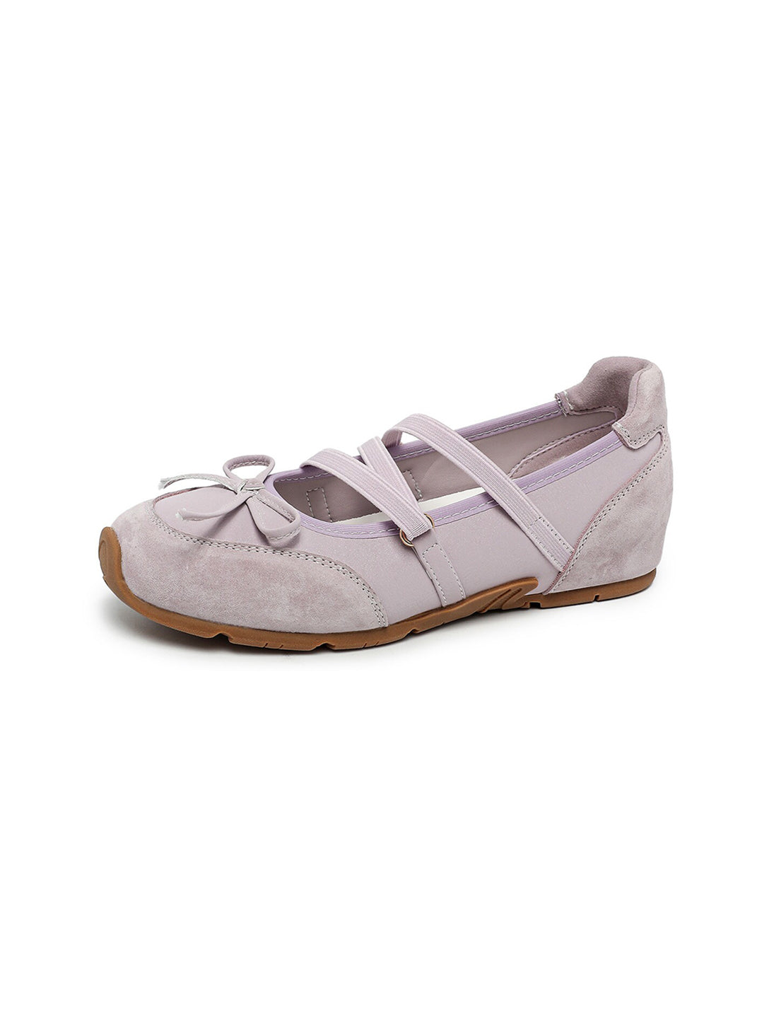 Sheer Mesh-Strap Mary Jane Ballet Flats - Skipkicks
