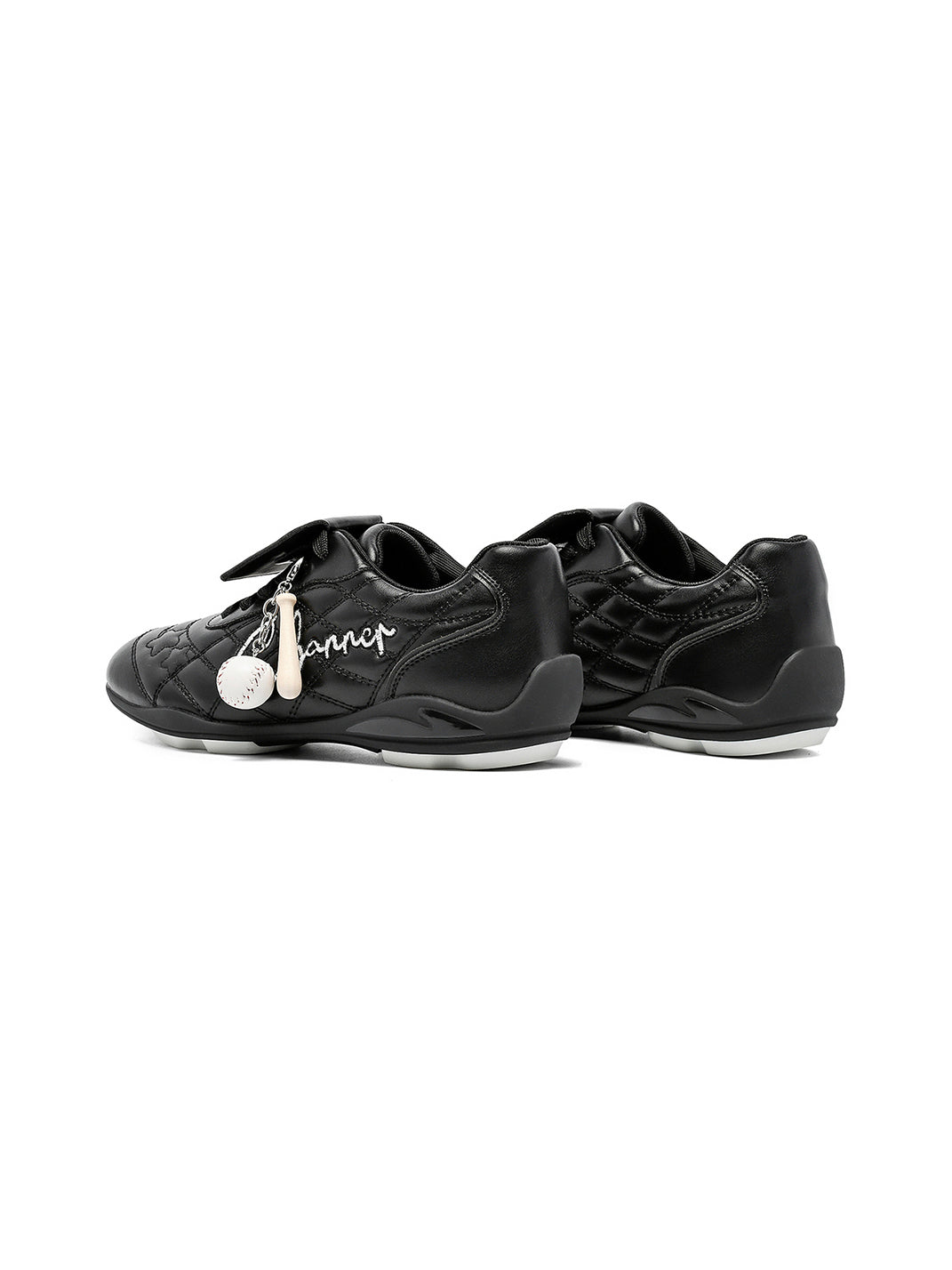 Black Patent Foldover-Tongue Retro Sneakers - Skipkicks