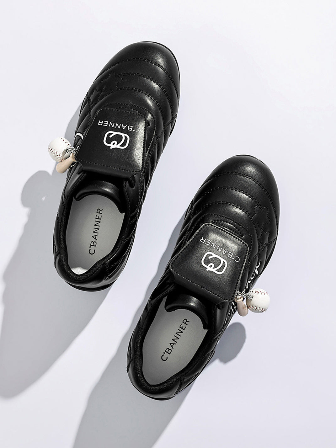 Black Patent Foldover-Tongue Retro Sneakers - Skipkicks