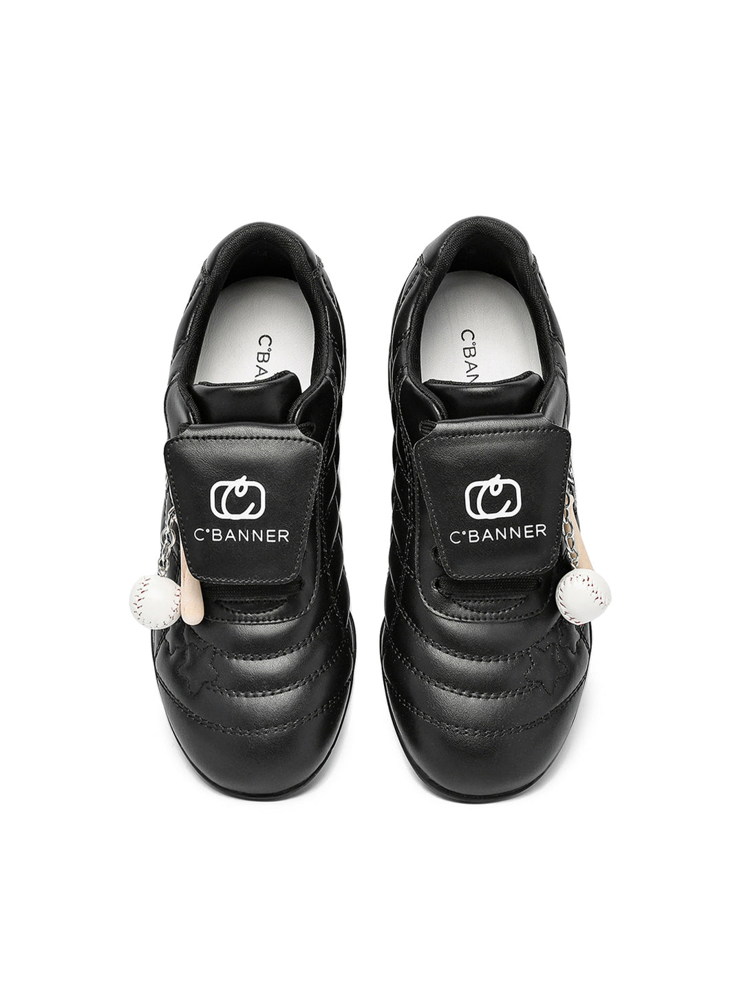 Black Patent Foldover-Tongue Retro Sneakers - Skipkicks