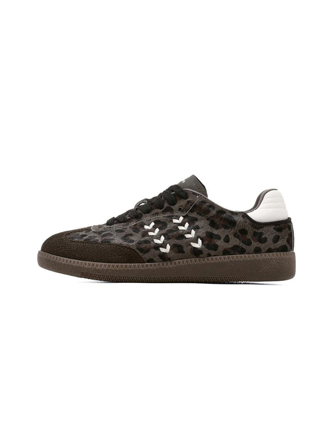 Forest Leopard-Print Gum-Sole Low-Top Sneakers - Skipkicks