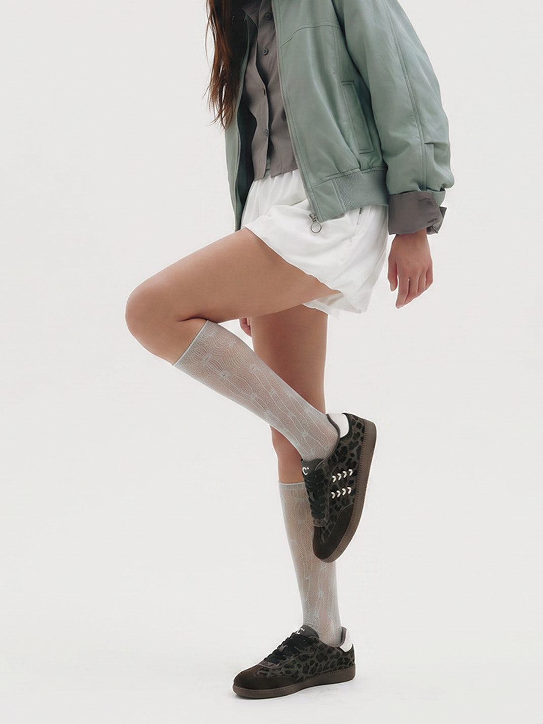 Forest Leopard-Print Gum-Sole Low-Top Sneakers - Skipkicks