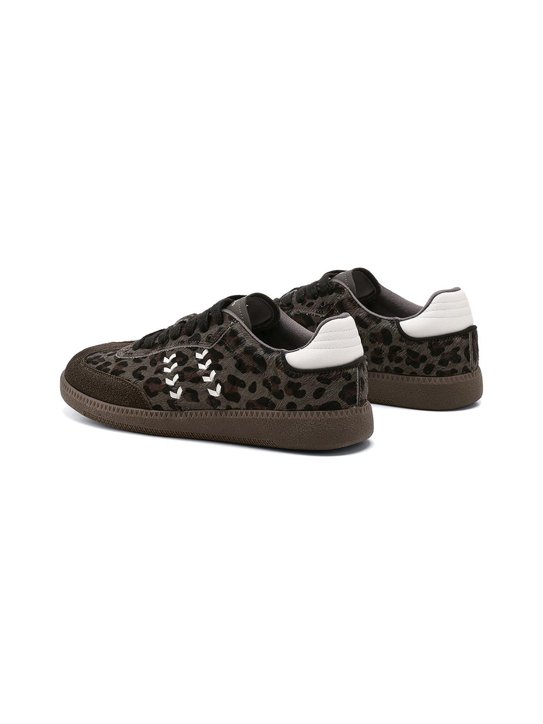 Forest Leopard-Print Gum-Sole Low-Top Sneakers - Skipkicks
