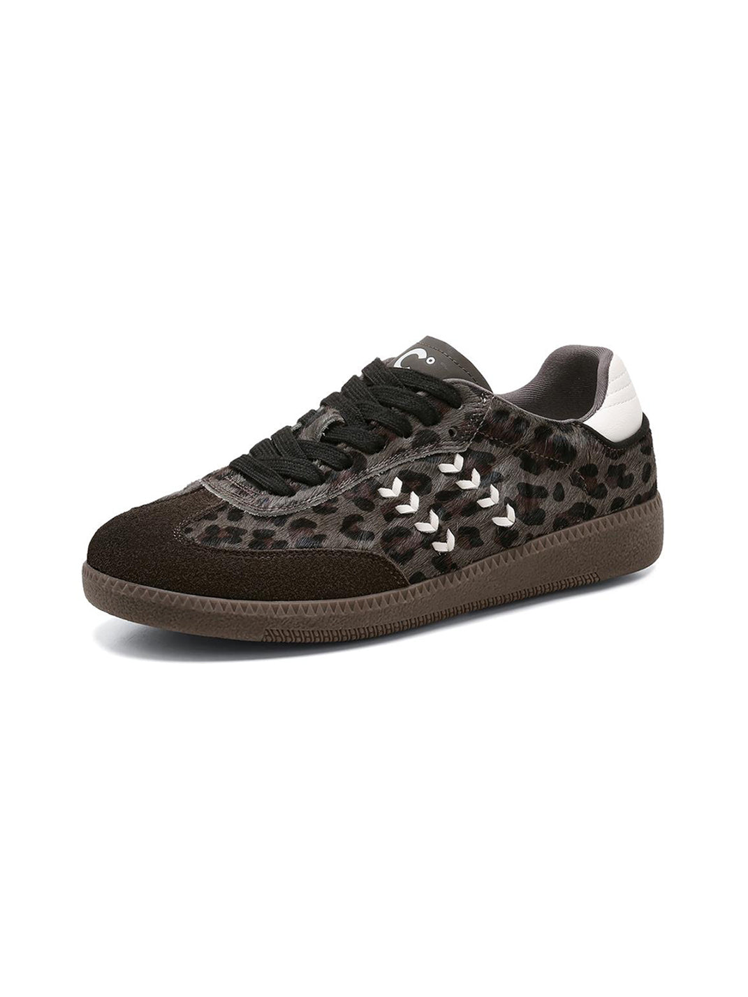 Forest Leopard-Print Gum-Sole Low-Top Sneakers - Skipkicks