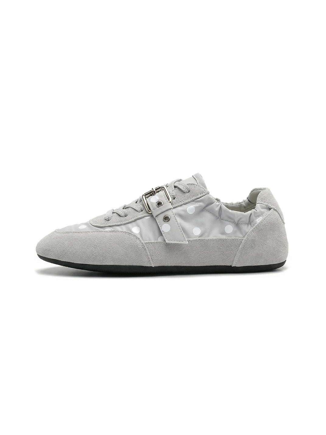Polka-Dot Strap Low-Profile Ballet Sneakers - Skipkicks