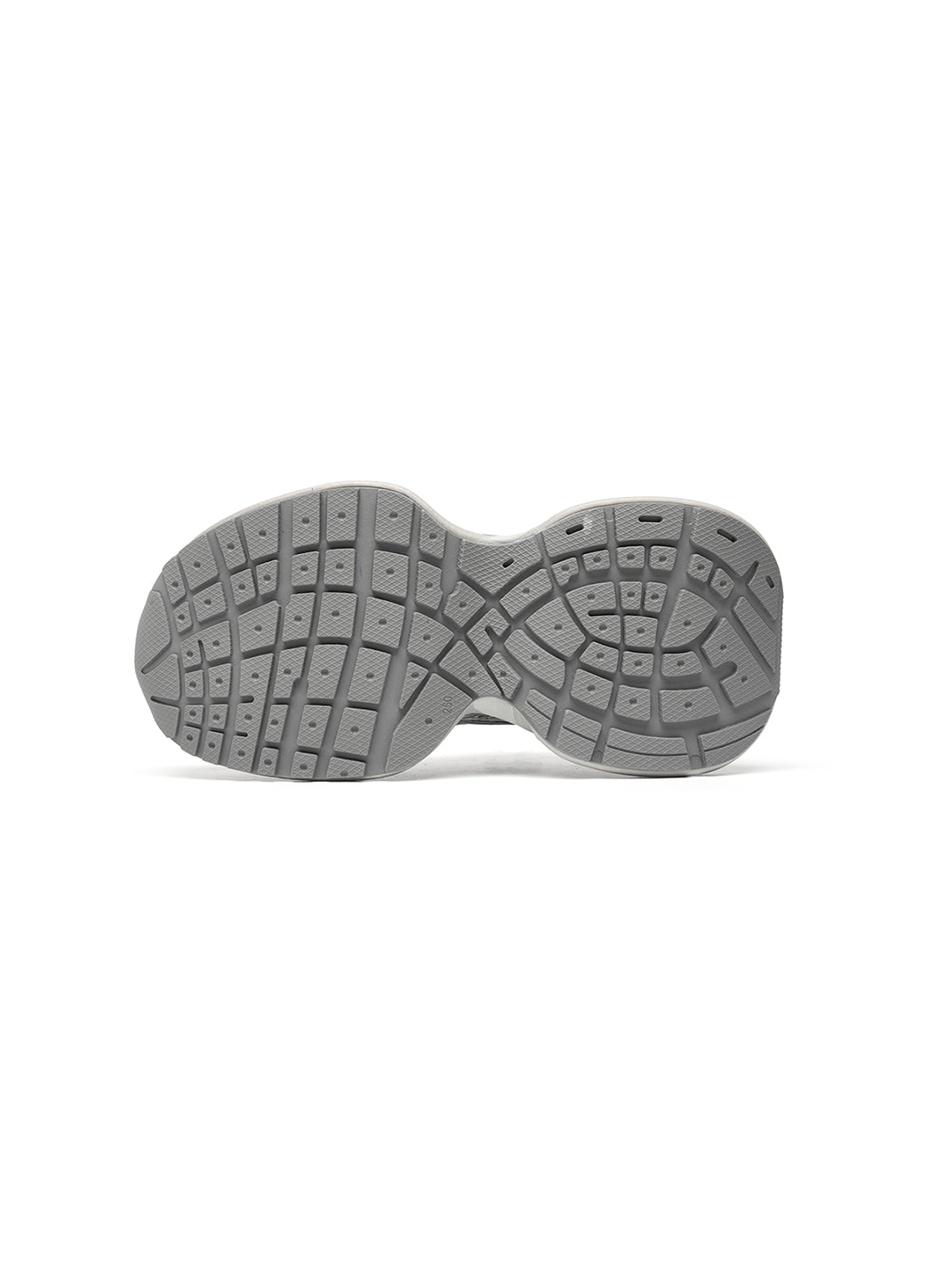 Silver Layered-Mesh Chunky Runner Sneakers - Skipkicks