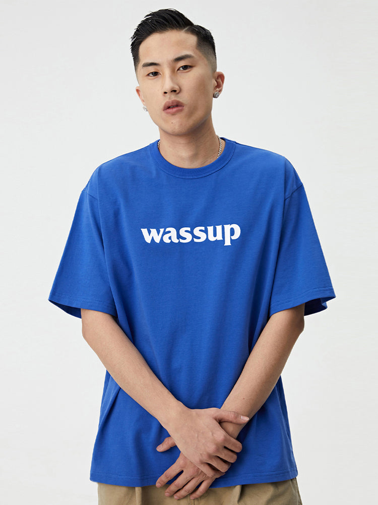 Bold Big Logo Print Basic Tee
