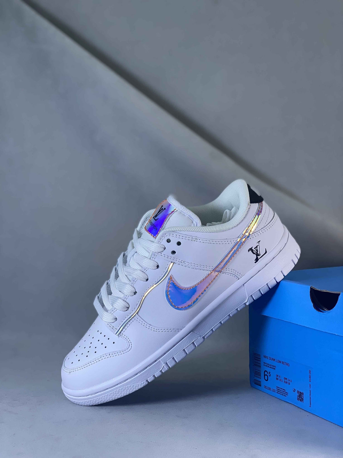 Custom LV x SB Dunk Low DD1391 102 SneakerNational
