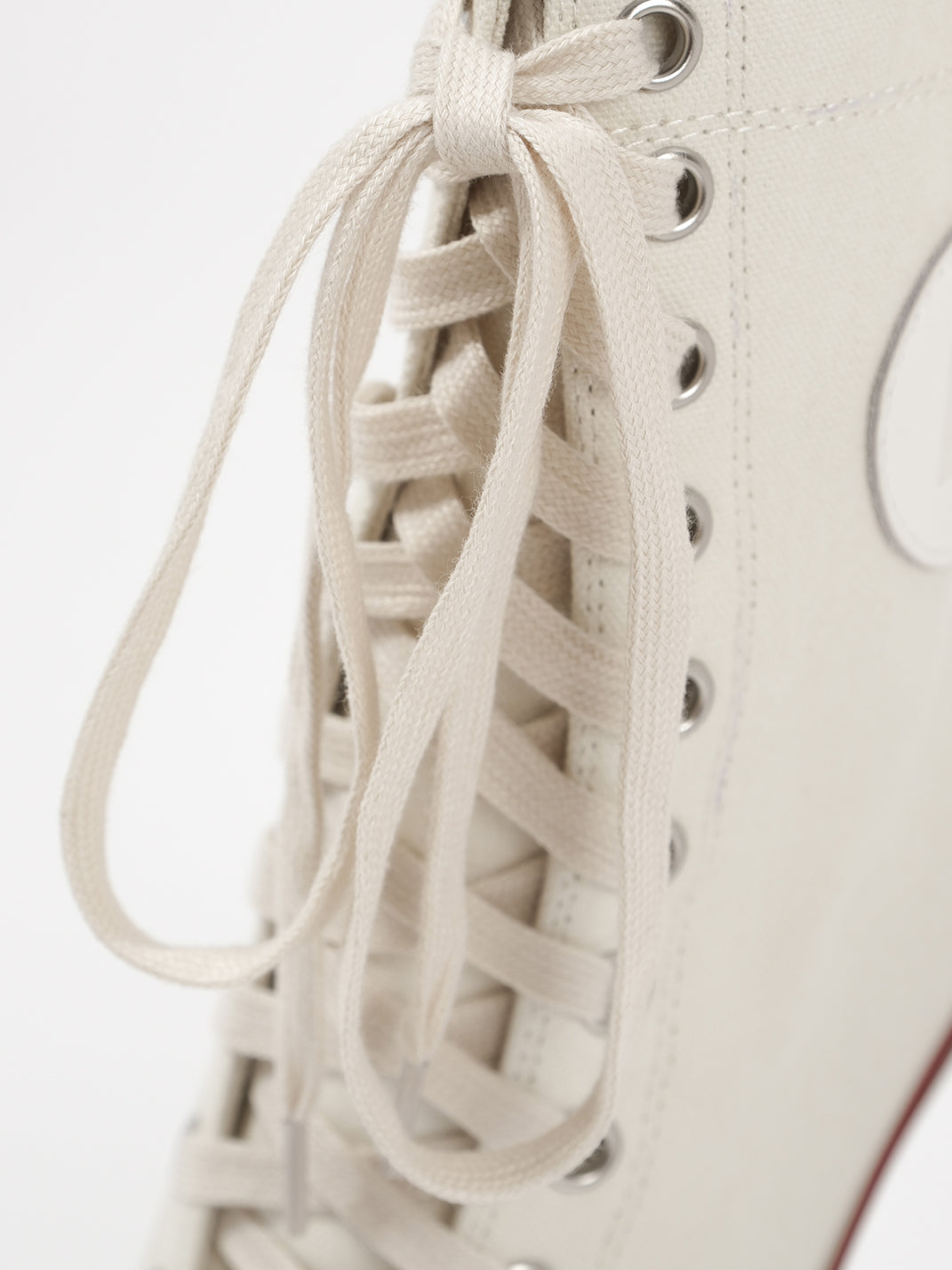 Canvas Lace-Up Stiletto Sneaker Boots - Skipkicks