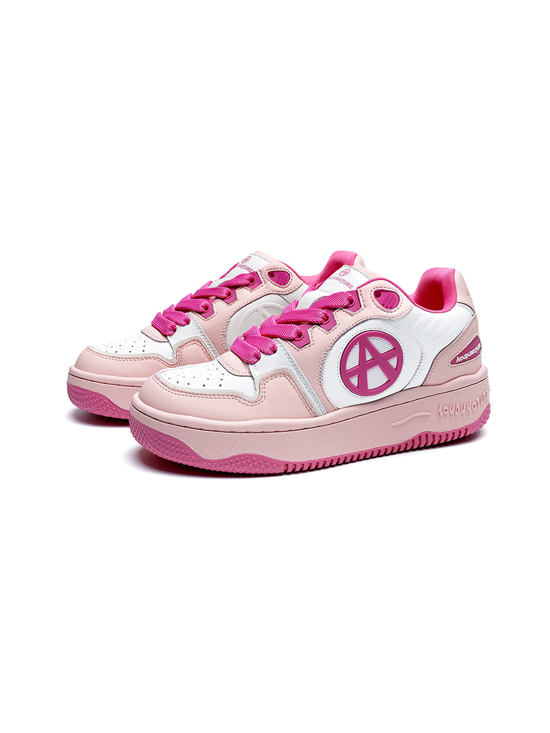 Circle-Logo Colorblock Skate Sneakers - Skipkicks