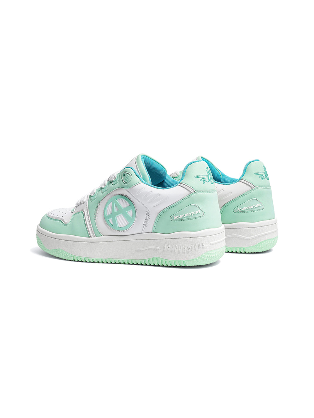 Circle-Logo Colorblock Skate Sneakers - Skipkicks