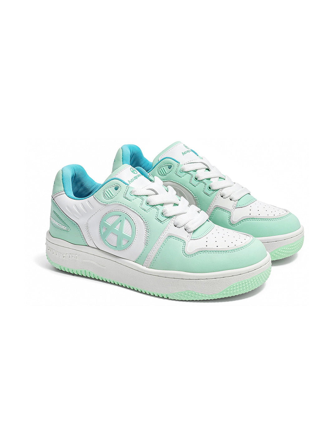 Circle-Logo Colorblock Skate Sneakers - Skipkicks