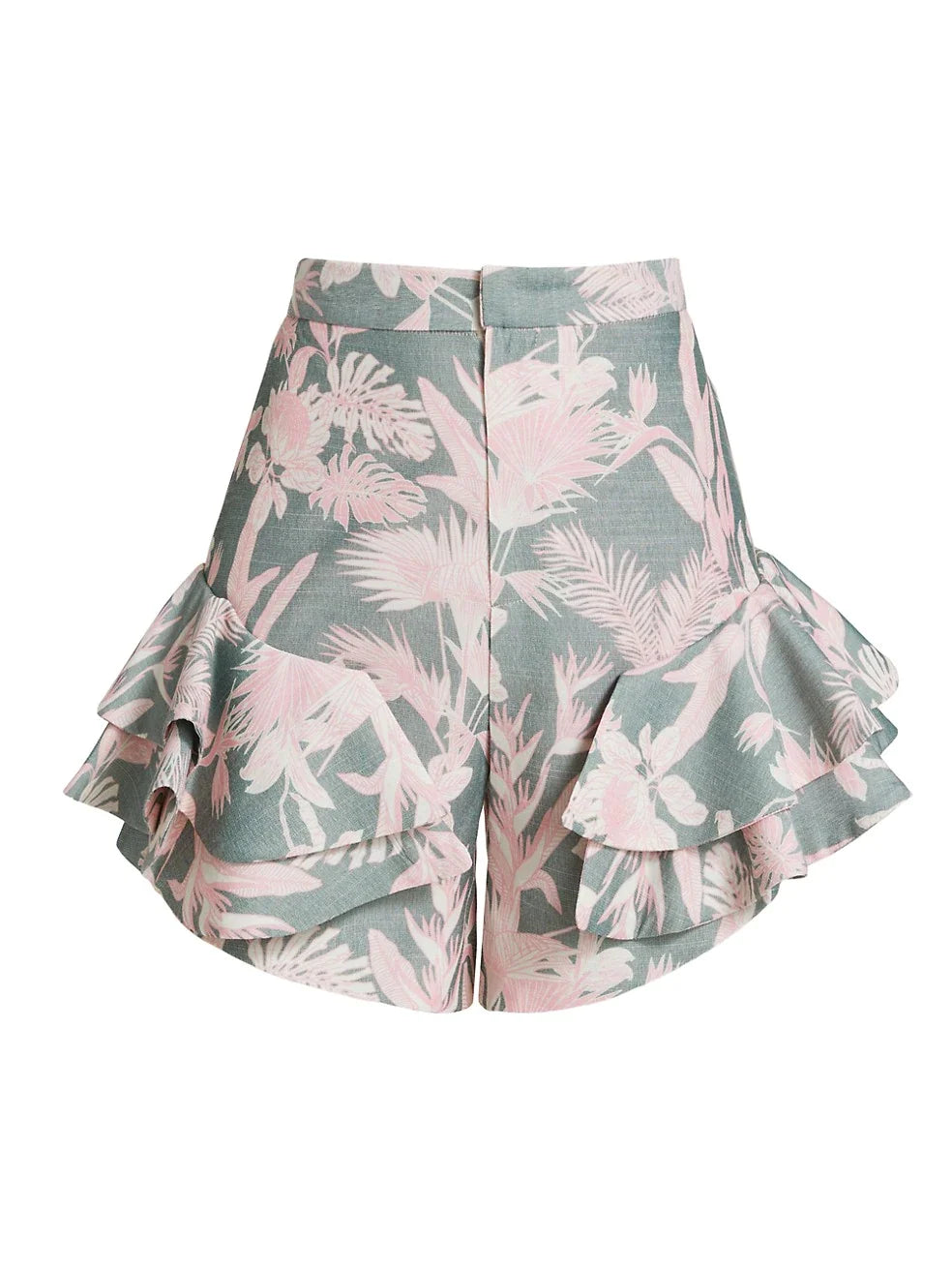 COLIBRI SHORTS IN JARDIN TROPICAL VERDE