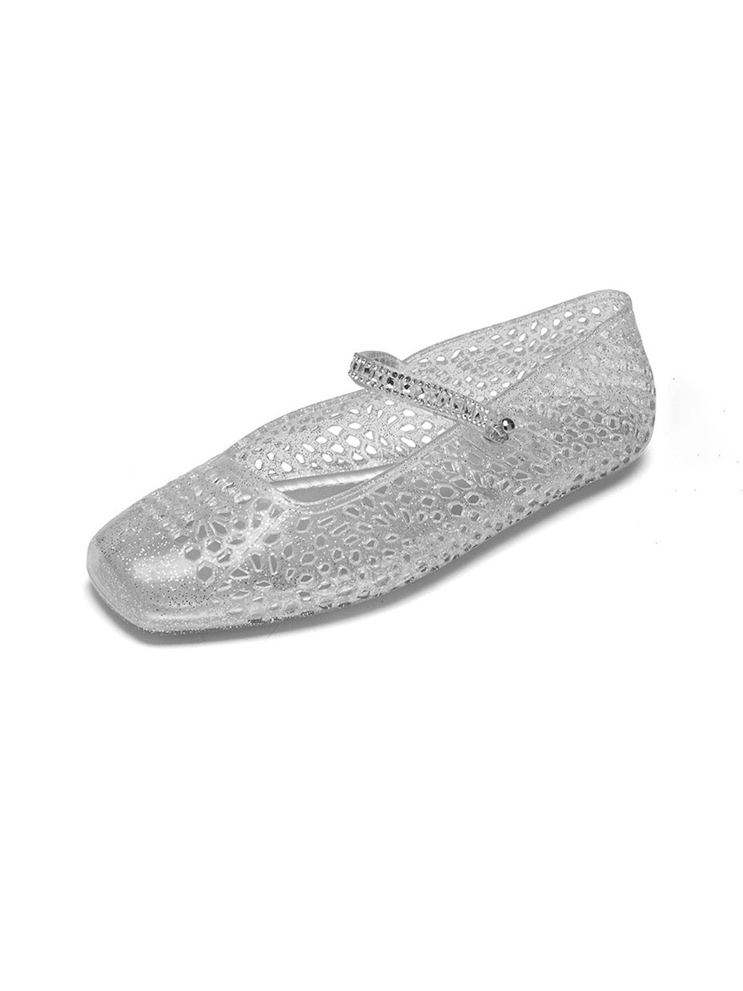 Crystal Glitter Mary Jane Ballet Flats - Skipkicks