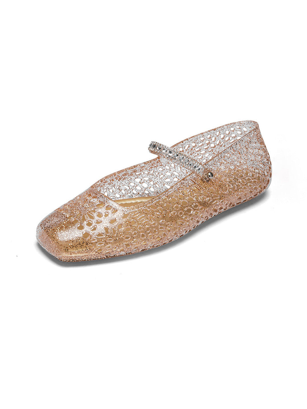 Crystal Glitter Mary Jane Ballet Flats - Skipkicks