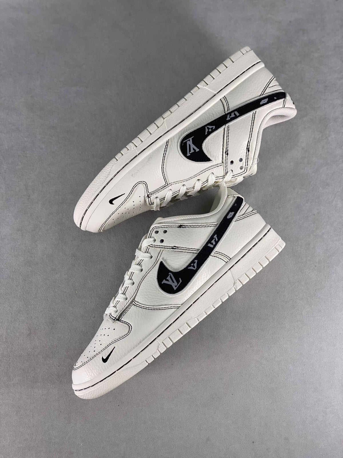 Custom Dunk SB Low x Monogram DD1391 106 SneakerNational