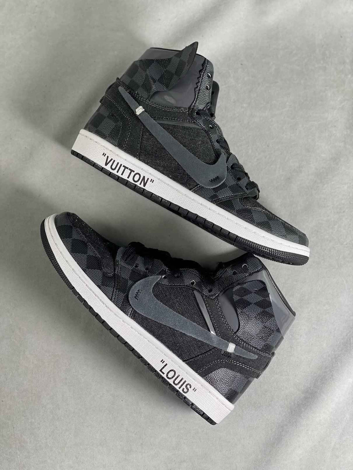 Custom Air Jordan 1 x Monogram Logo Wolvess