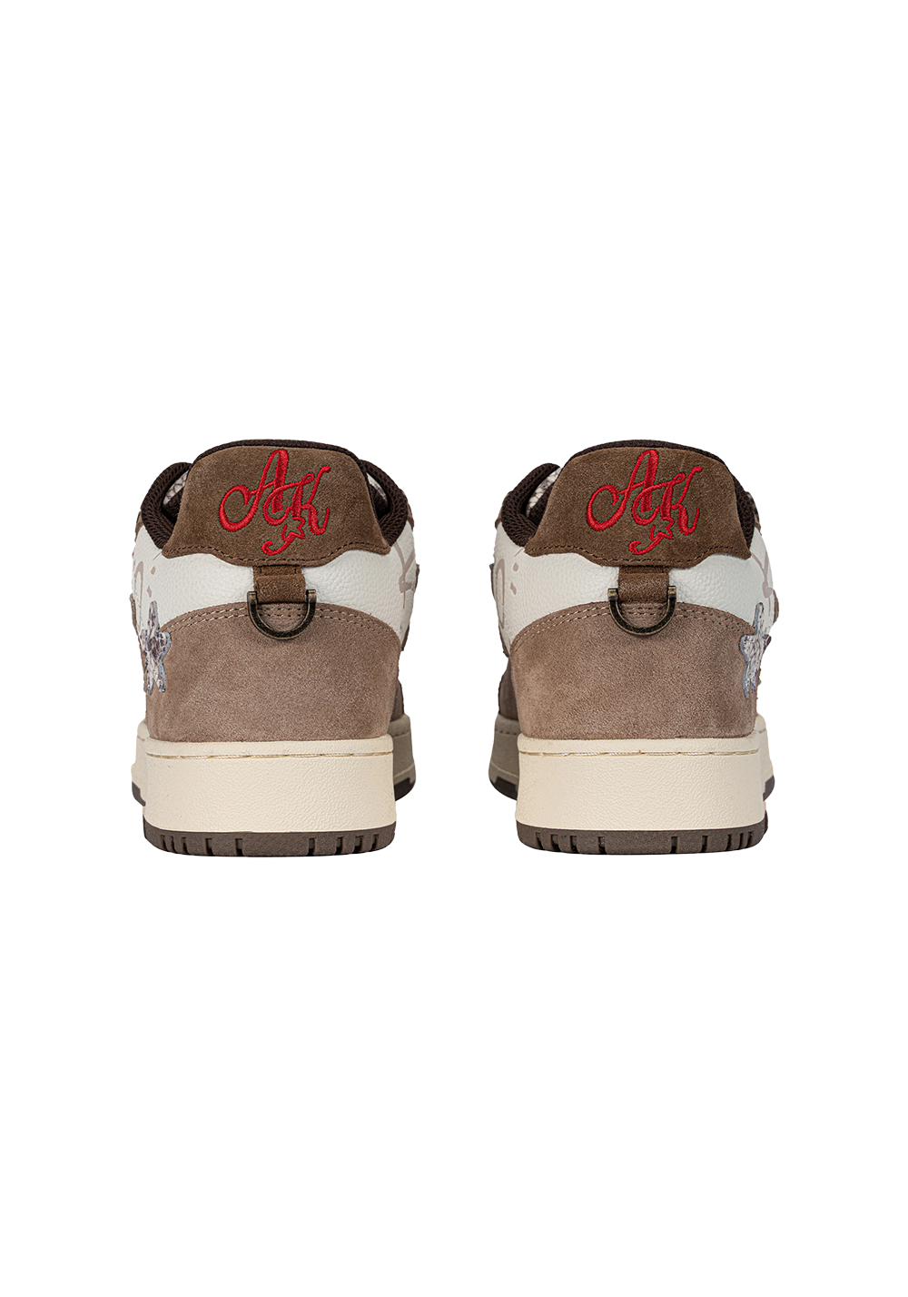 Distressed Denim Star Low-Top Sneakers - Skipkicks