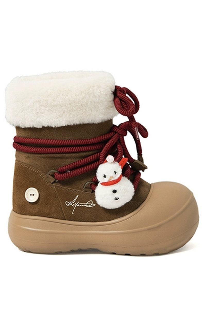 Killwinner Brown Gingerbread Charm Winter Boots