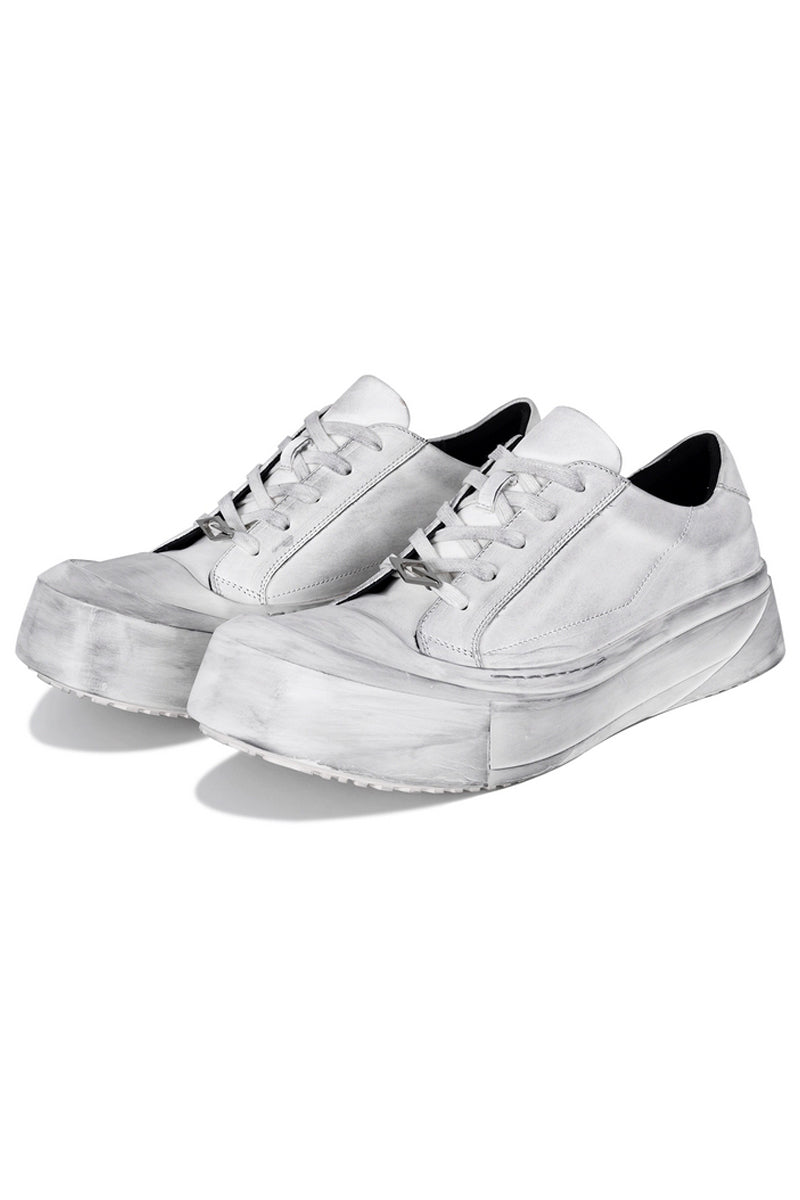 Leather Toe Cap Platform Sneakers - Skipkicks