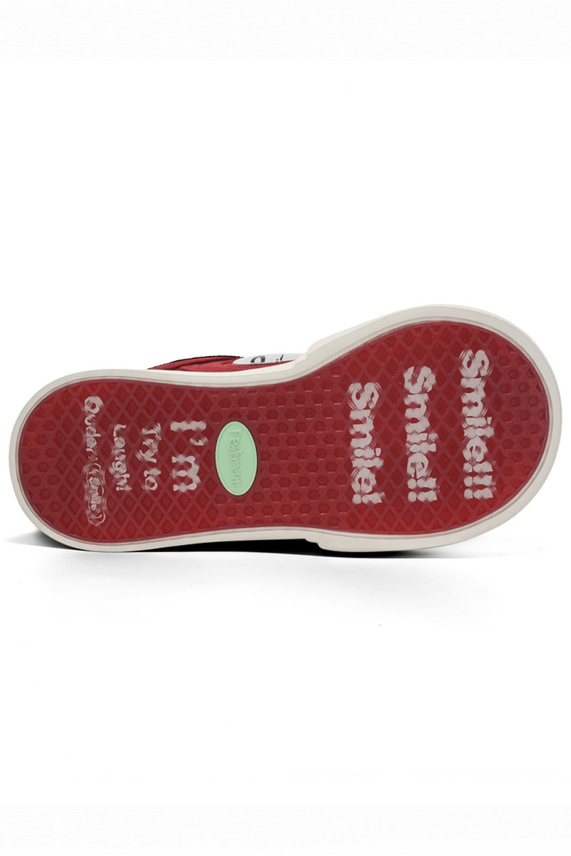 Red and White Canvas Low-Top Sneakers - Skipkicks