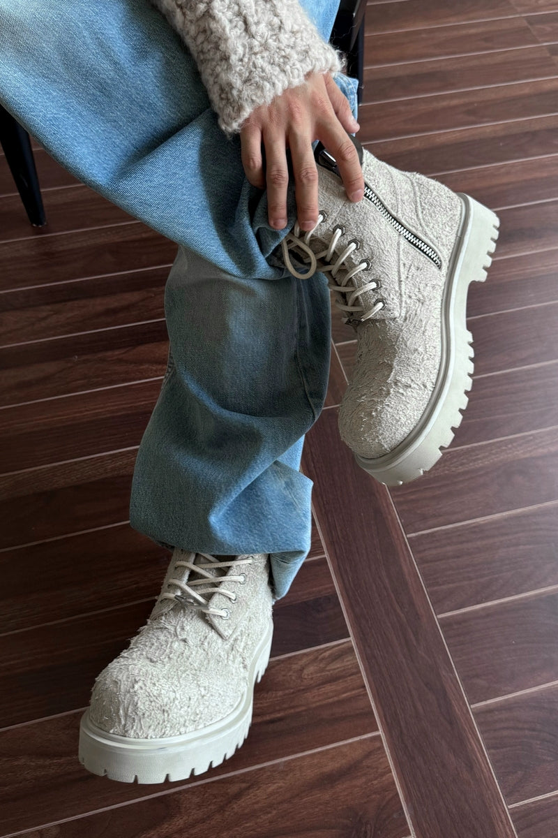 Terra Incognita Suede Lug-Sole Combat Boots - Skipkicks