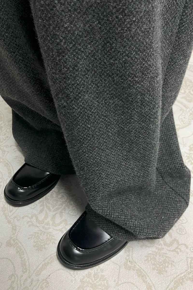 Black Patent Leather Tassel Loafers
