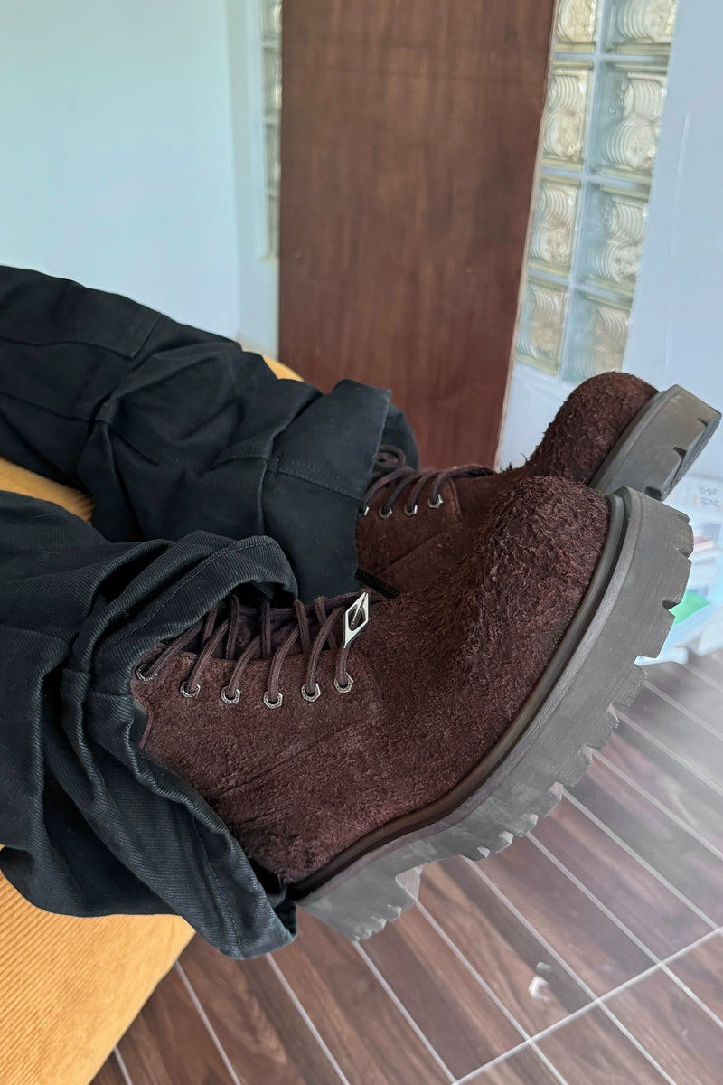 Terra Incognita Suede Lug-Sole Combat Boots - Skipkicks
