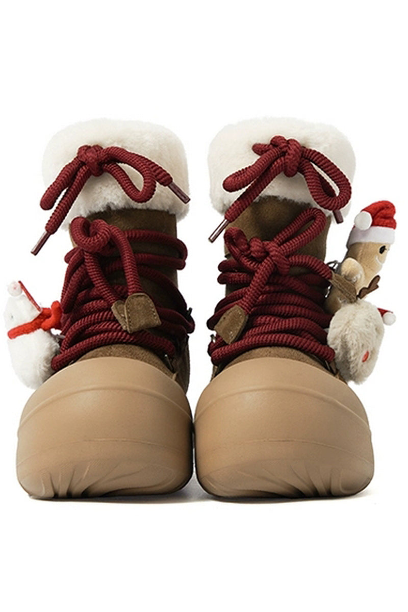 Killwinner Brown Gingerbread Charm Winter Boots