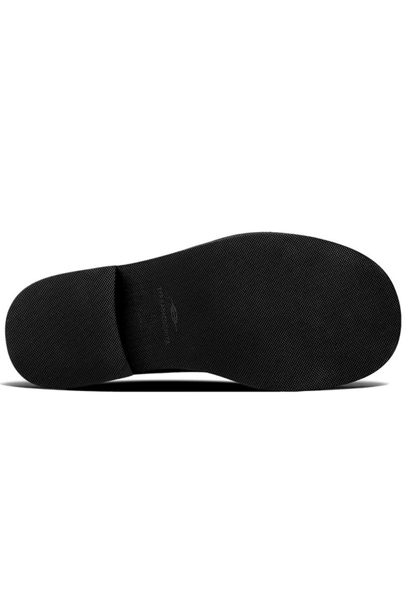 Black Leather Platform Derby Shoes - Skipkicks