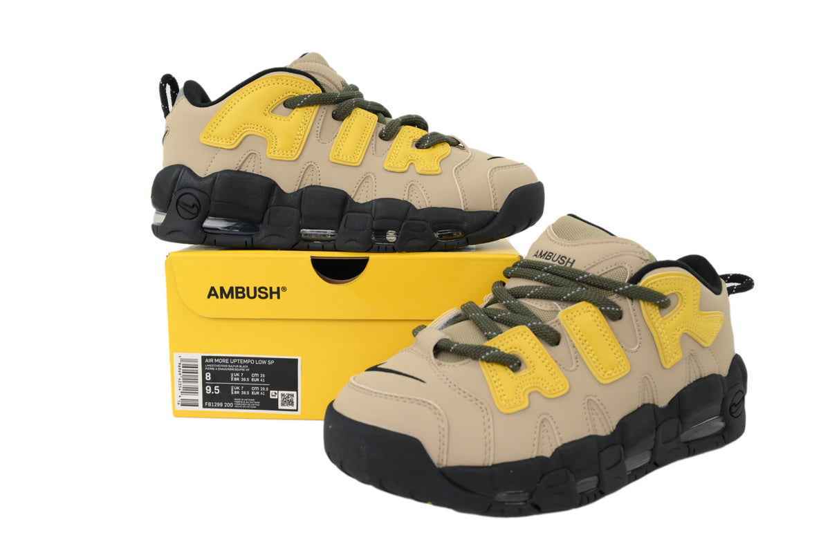 AMBUSH x Nike Air More Uptempo Low 'Limestone'