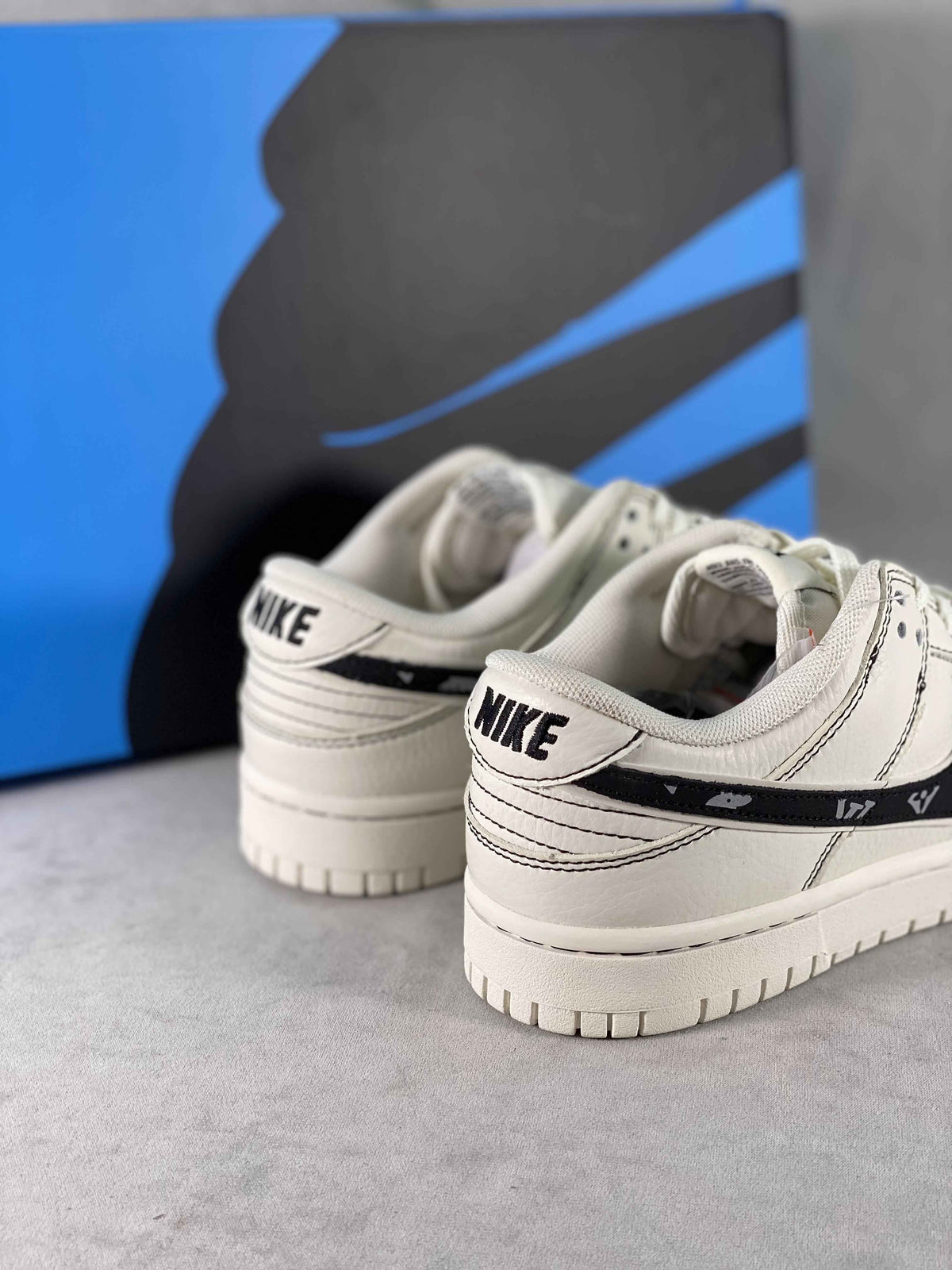 Custom Dunk SB Low x Monogram DD1391 106 SneakerNational