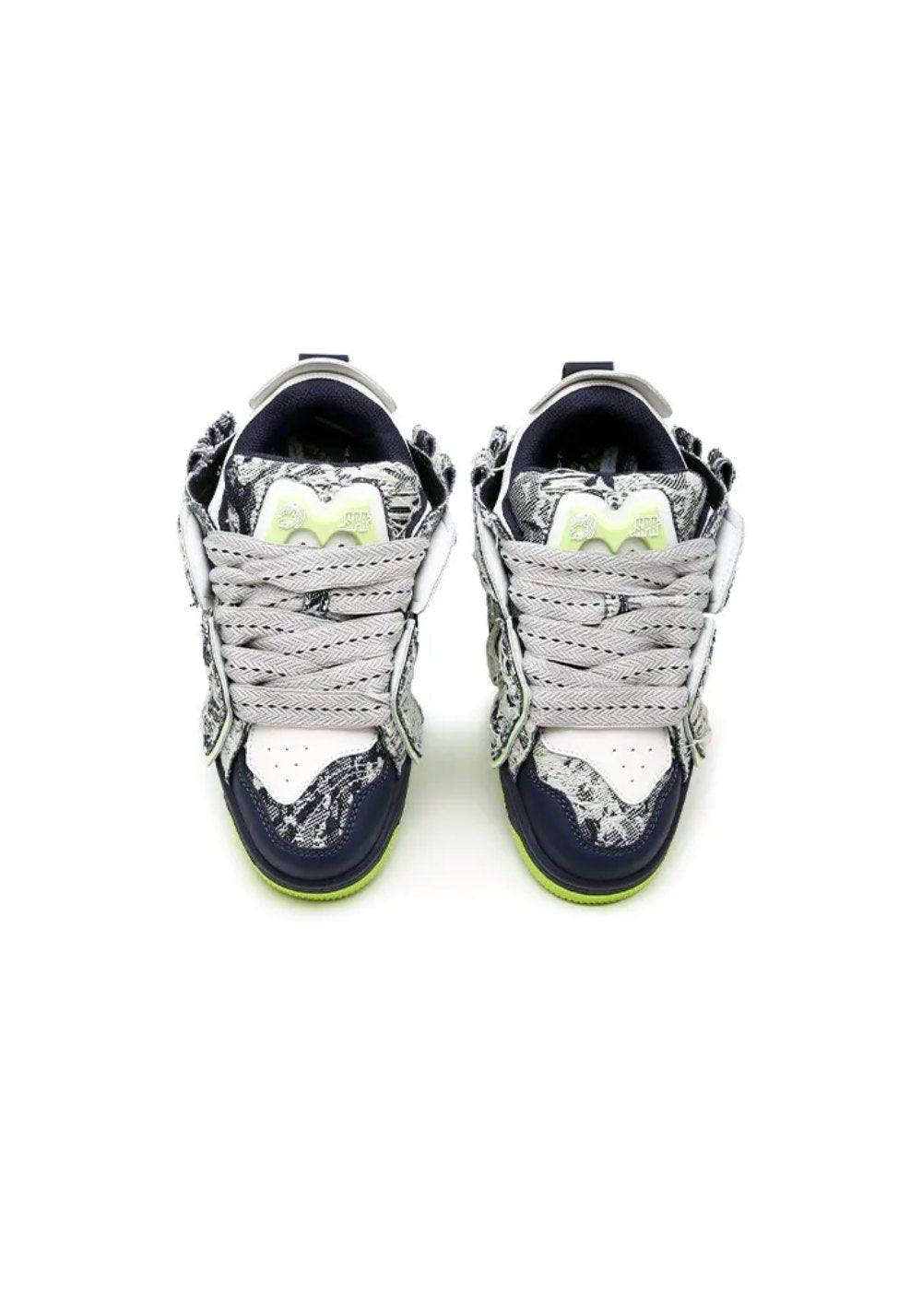 Blue Whirlwind Duotone Skate Sneakers - Skipkicks