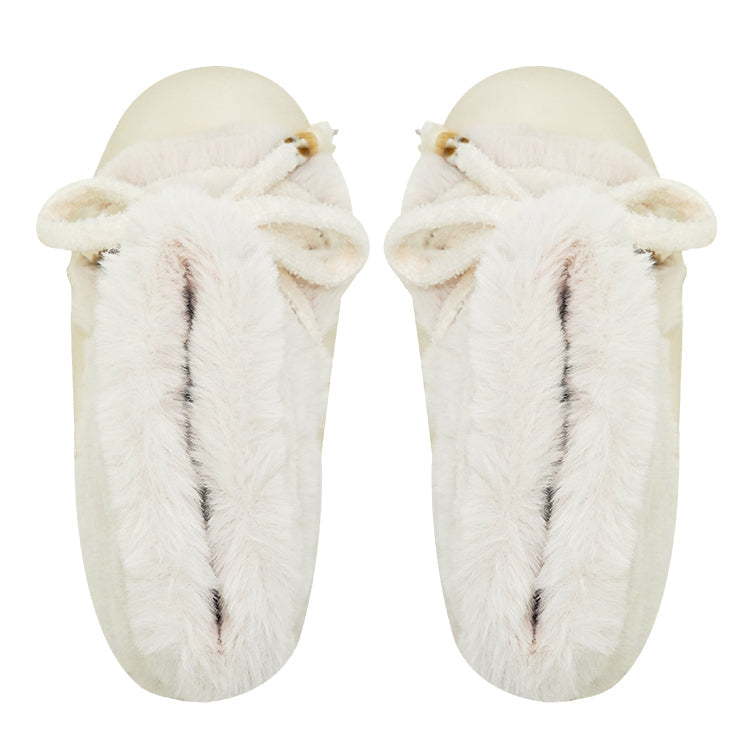 Faux Fur Beaded Platform Snow Boots - Skipkicks