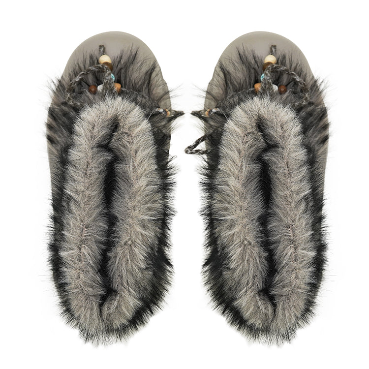 Faux Fur Beaded Platform Snow Boots - Skipkicks