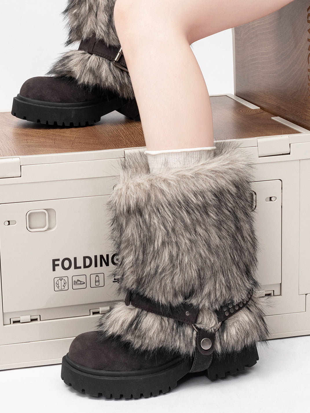 Faux Fur Waterproof Platform Snow Boots