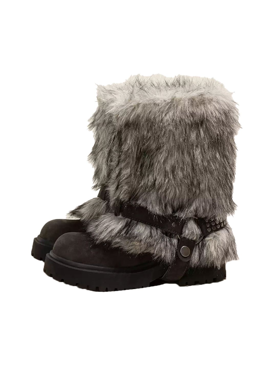 Faux Fur Waterproof Platform Snow Boots