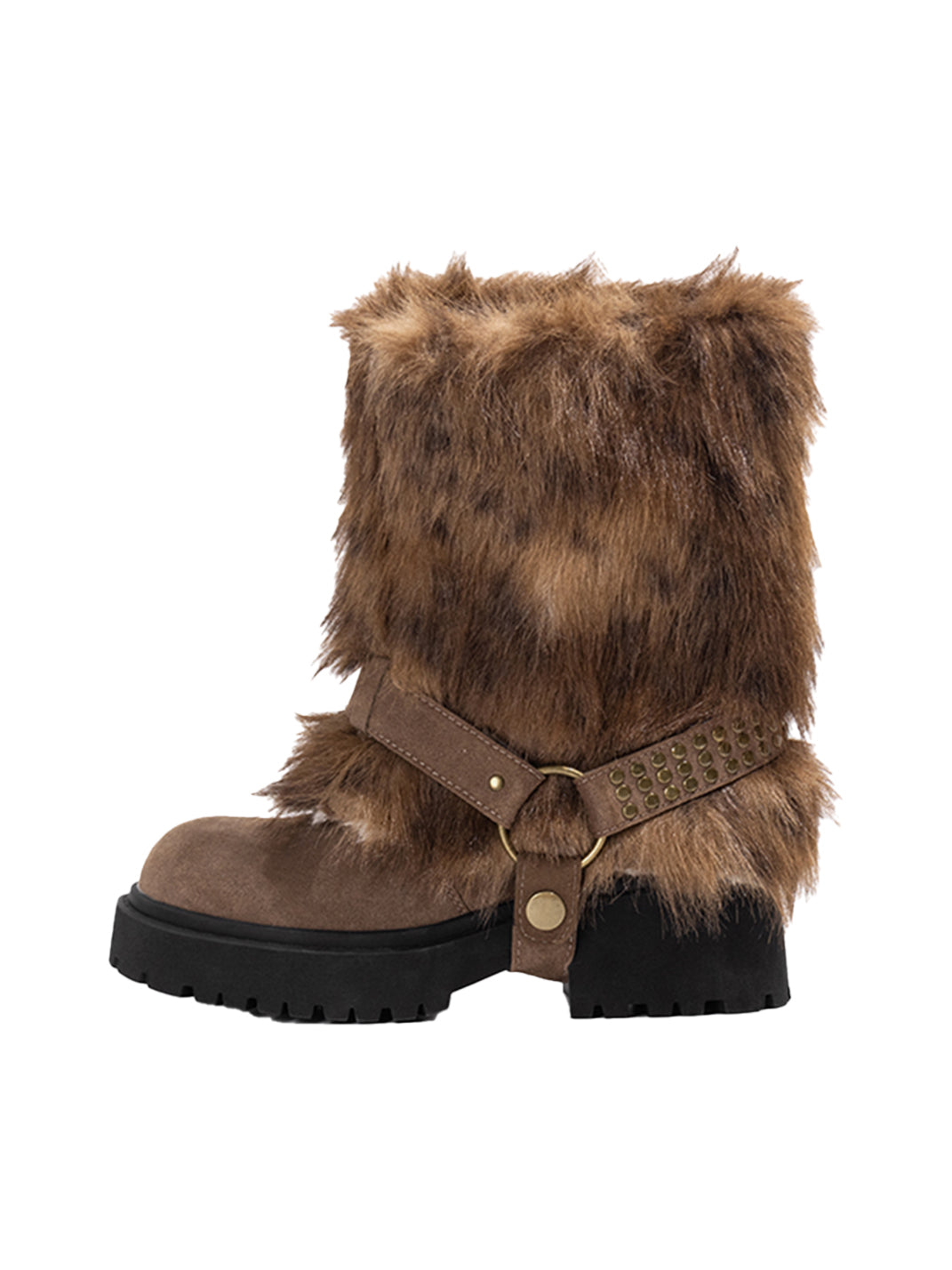 Faux Fur Waterproof Platform Snow Boots
