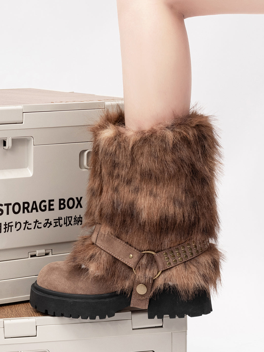 Faux Fur Waterproof Platform Snow Boots