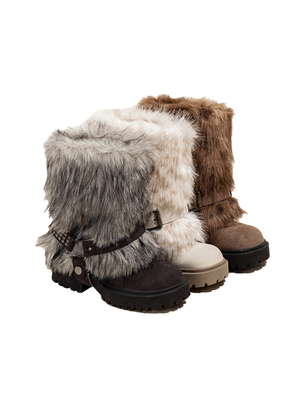 Faux Fur Waterproof Platform Snow Boots