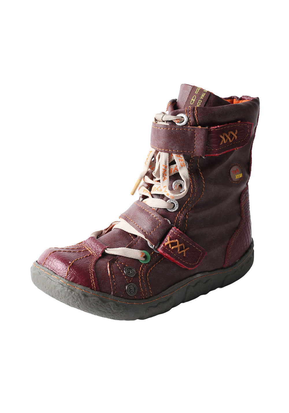 Fleece-Lined Hand-Stitched Mid-Calf Boots - Skipkicks