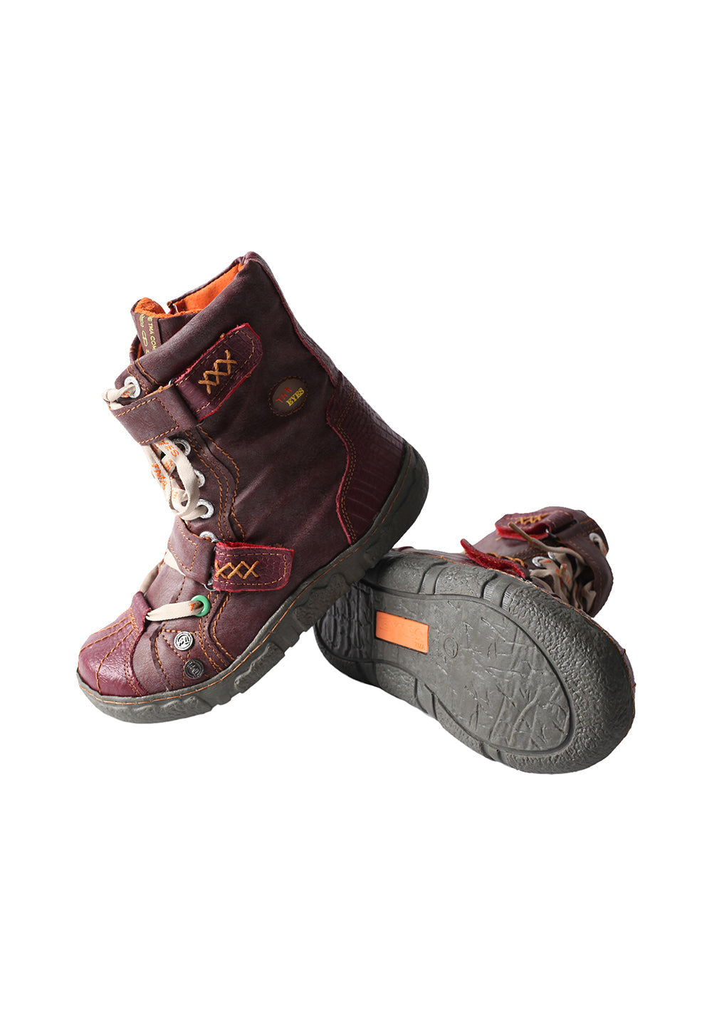 Fleece-Lined Hand-Stitched Mid-Calf Boots - Skipkicks