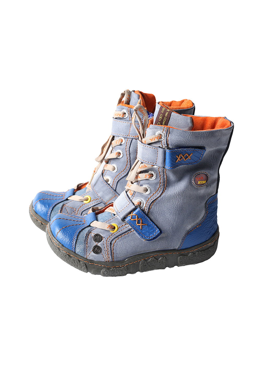 Fleece-Lined Hand-Stitched Mid-Calf Boots - Skipkicks
