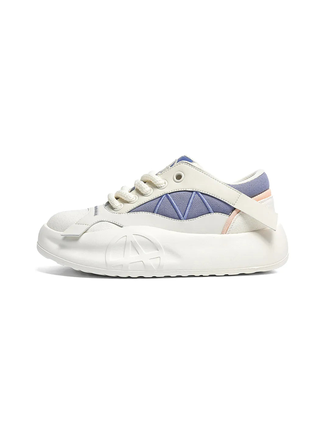Geometric Panel Platform Runner Sneakers - Skipkicks